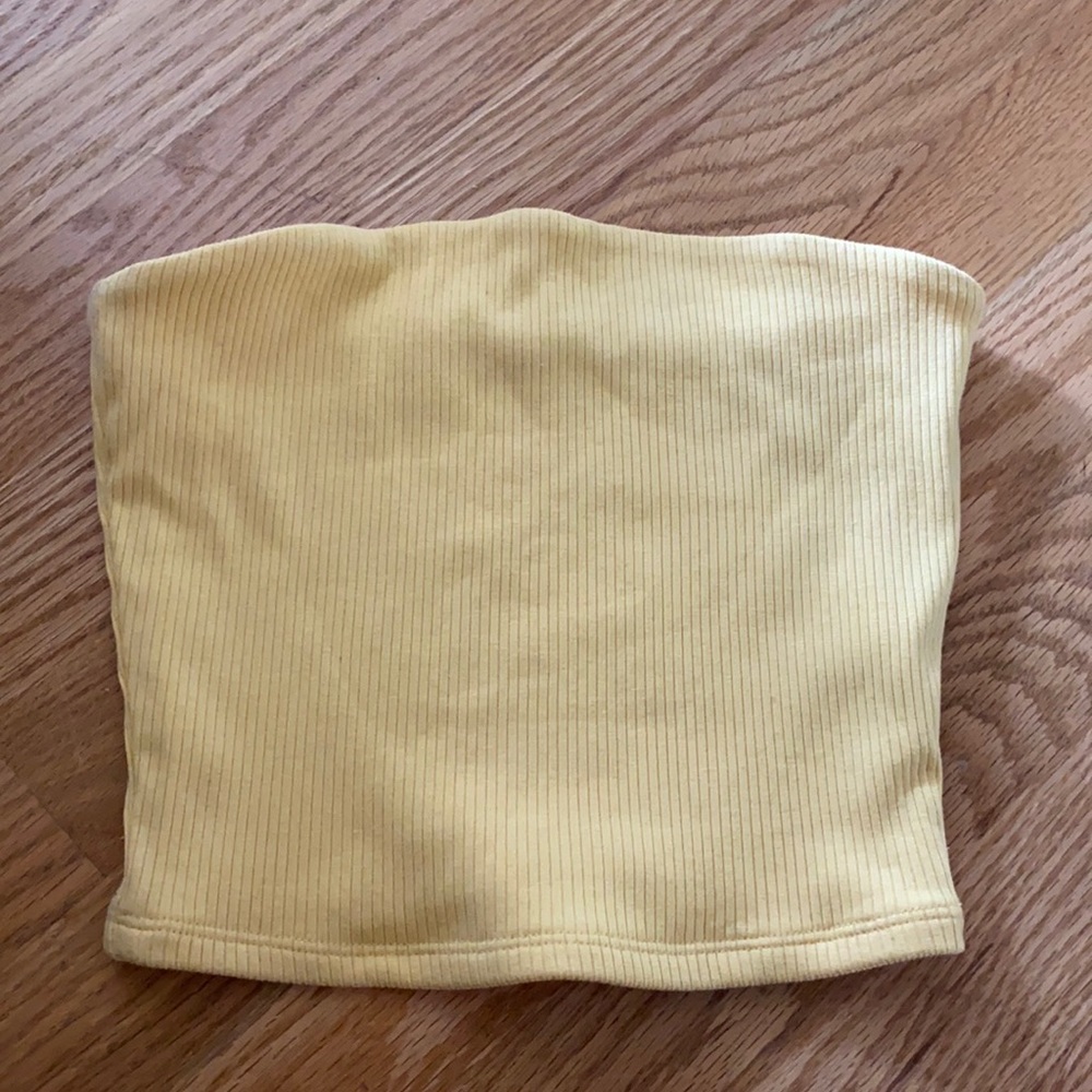 NWT Garage yellow tube top